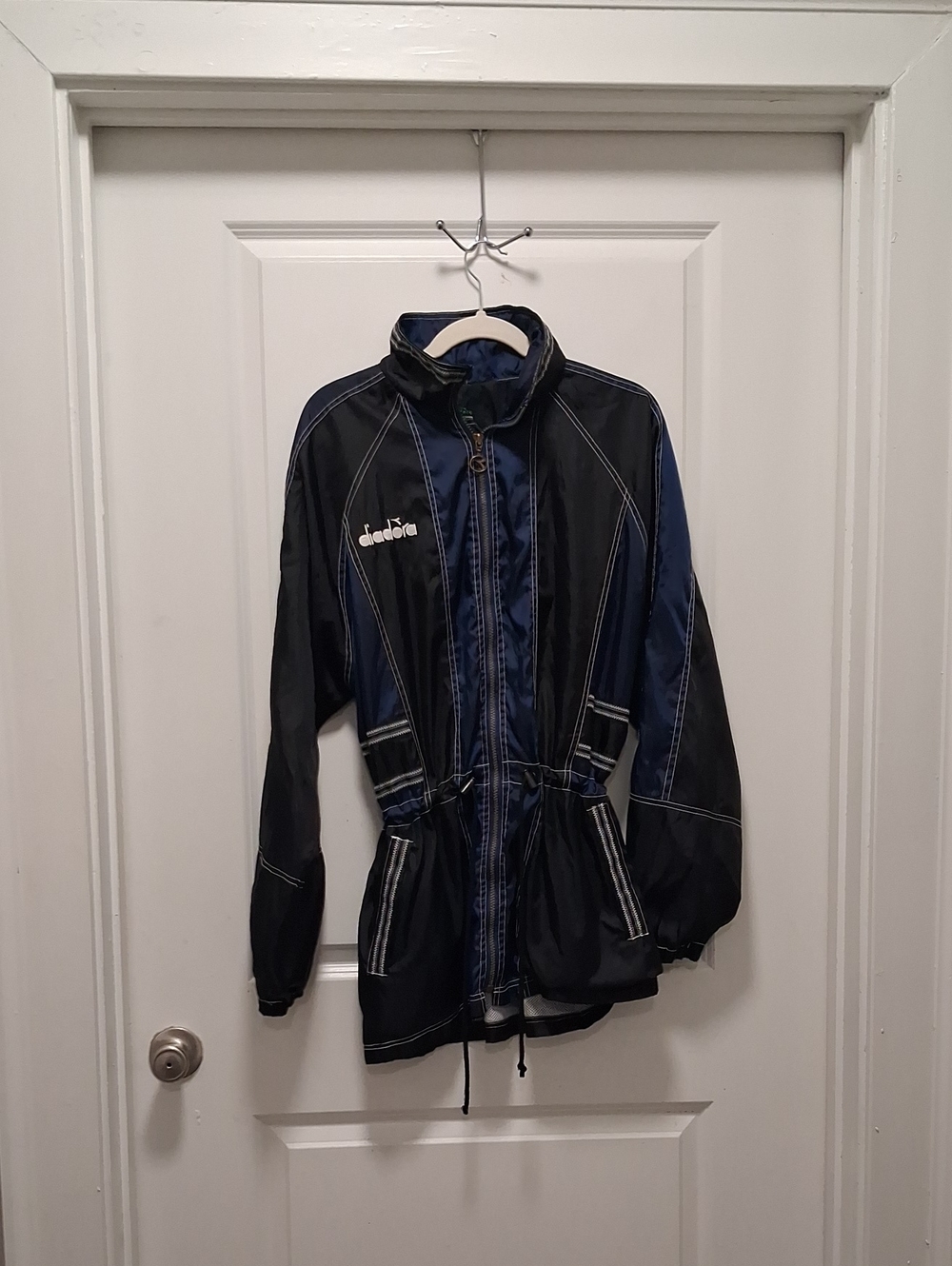 Diadora Navy and Black Mens Bomber Jacket